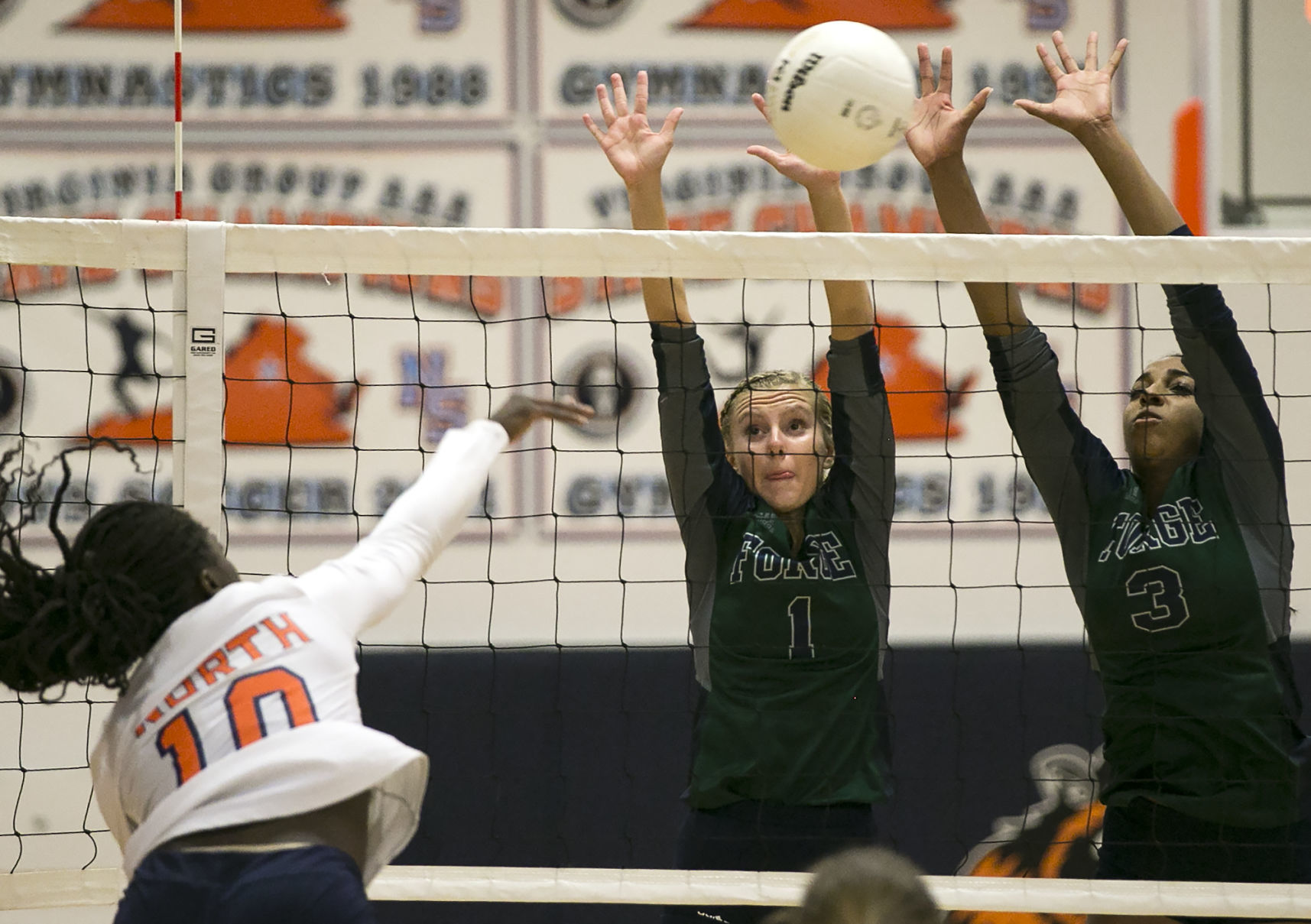 Colonial Forge at North Stafford volleyball